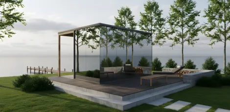Mirror Glass Sauna