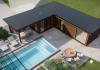 Top View of Outdoor Sauna House