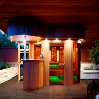 Individually built sauna house