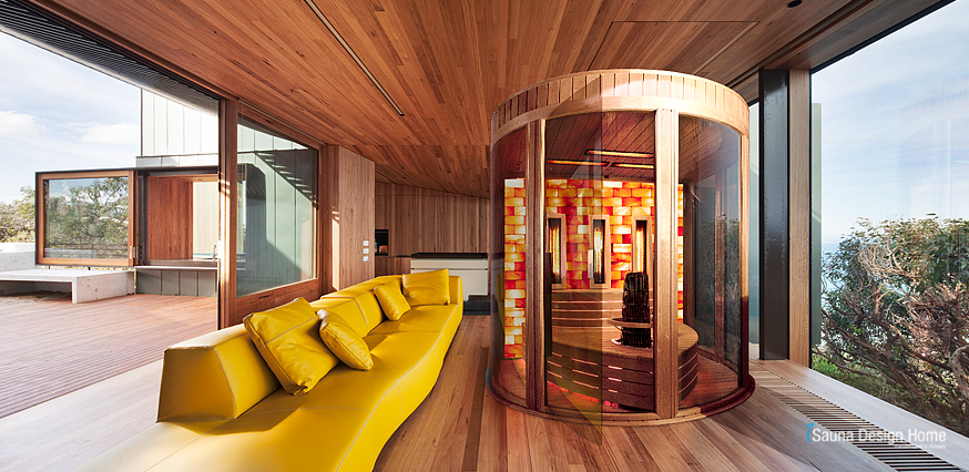 Indoor sauna design 