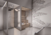 Indoor sauna in minimalist Design 
