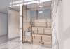 Indoor sauna in minimalist Design 
