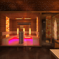Infrared sauna and finnish sauna wellness at home
