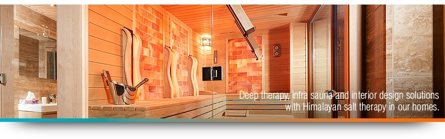 Infrared sauna with himalayan salt therapy