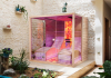Infrared sauna with Himalayan salt therapy