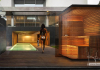 Minimal cube sauna for modern wellness terraces