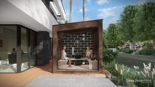 Mirage sauna house: mind-blowing design and multifunctional sauna experience