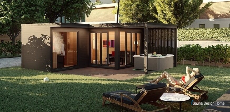 Modern sauna house 