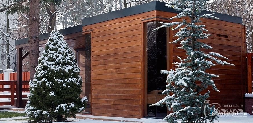 Outdoor sauna house