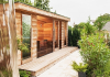 Outdoor wellness sauna house
