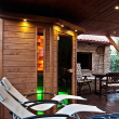 Outdoor wellness sauna house