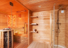 Sauna house with shower 