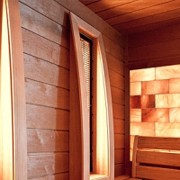 Sauna material alder panelling