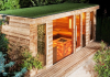Wellness garden sauna house