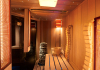 Wellness room with combined sauna
